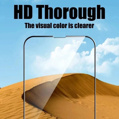 Tempered Glass For iPhone 16 Pro Max 13 11 17 Air 15 14 12 Mini