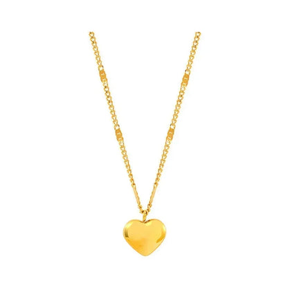 New Cross-border Couple Cavicle Chain Geometric Heart-shaped