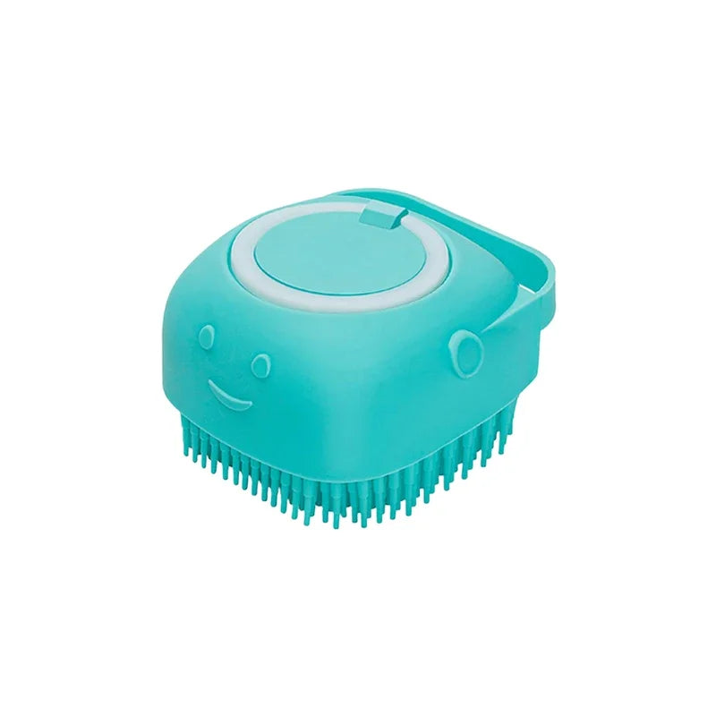 Dog Bathing Brush Pet Massage Brush Shampoo Dispenser