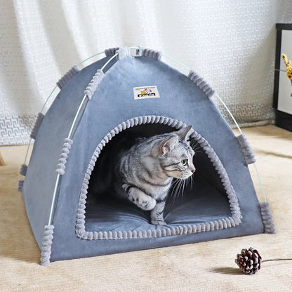 Foldable Cat House Pet Tent Four Seasons Universal Cat and Dog