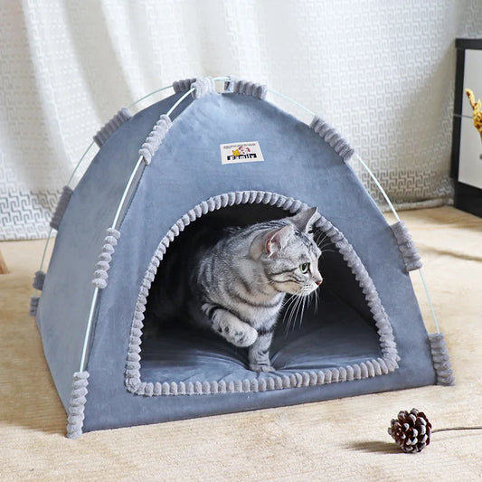Foldable Cat House Pet Tent Four Seasons Universal Cat and Dog