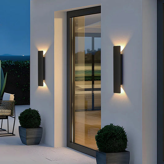 Outdoor Waterproof Wall Lamps Strip Aluminum Wall Lights