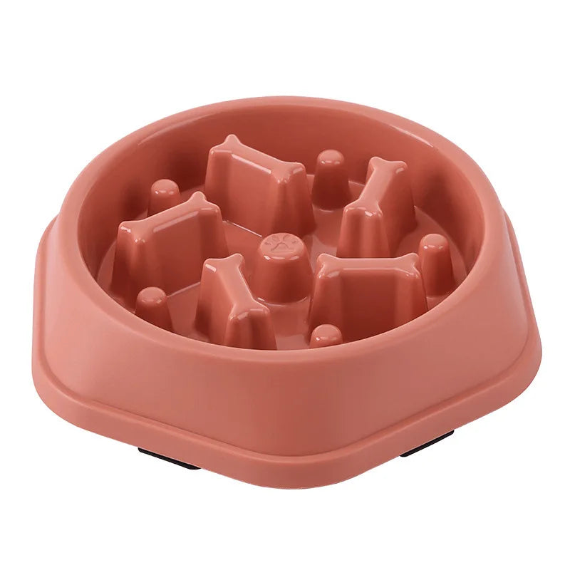 Slow Feeder Dog Bowl Anti-choking Puppy Food Bowl Anti-slip