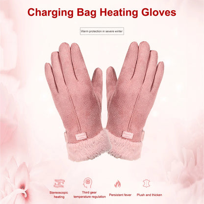 Electric Heating Gloves Men Women USB plug-in Electric Heated