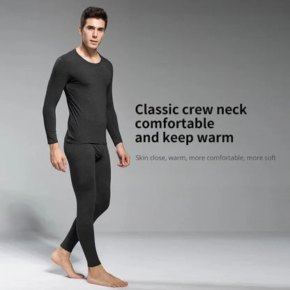 Man Winter Thermal Underwear Set Face Sanding Double Warmth