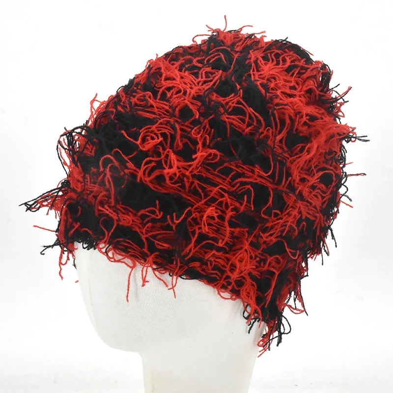 New Hip Hop Balaclava Distressed Knitted Caps Full Face Ski Mask