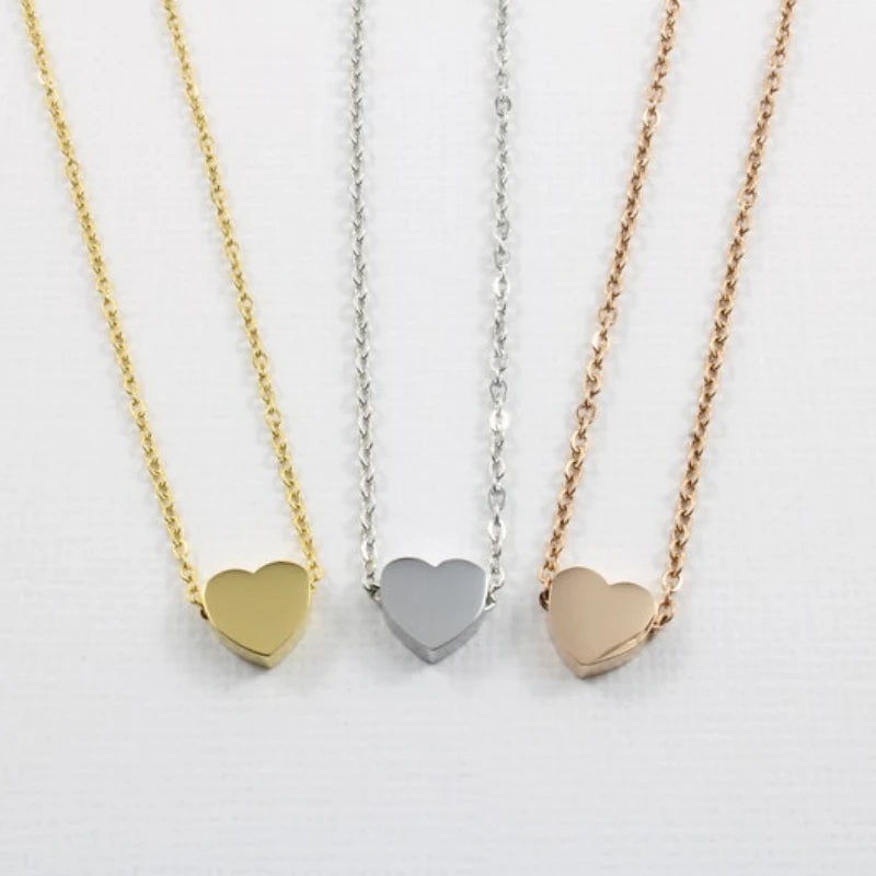 Stainless Steel Necklaces Heart Pendant Necklace For Women