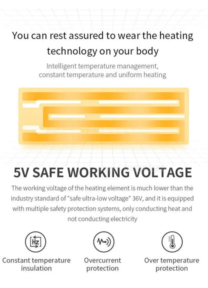 Men Heated Jacket USB Electric Heated Coat Hunting Hiking