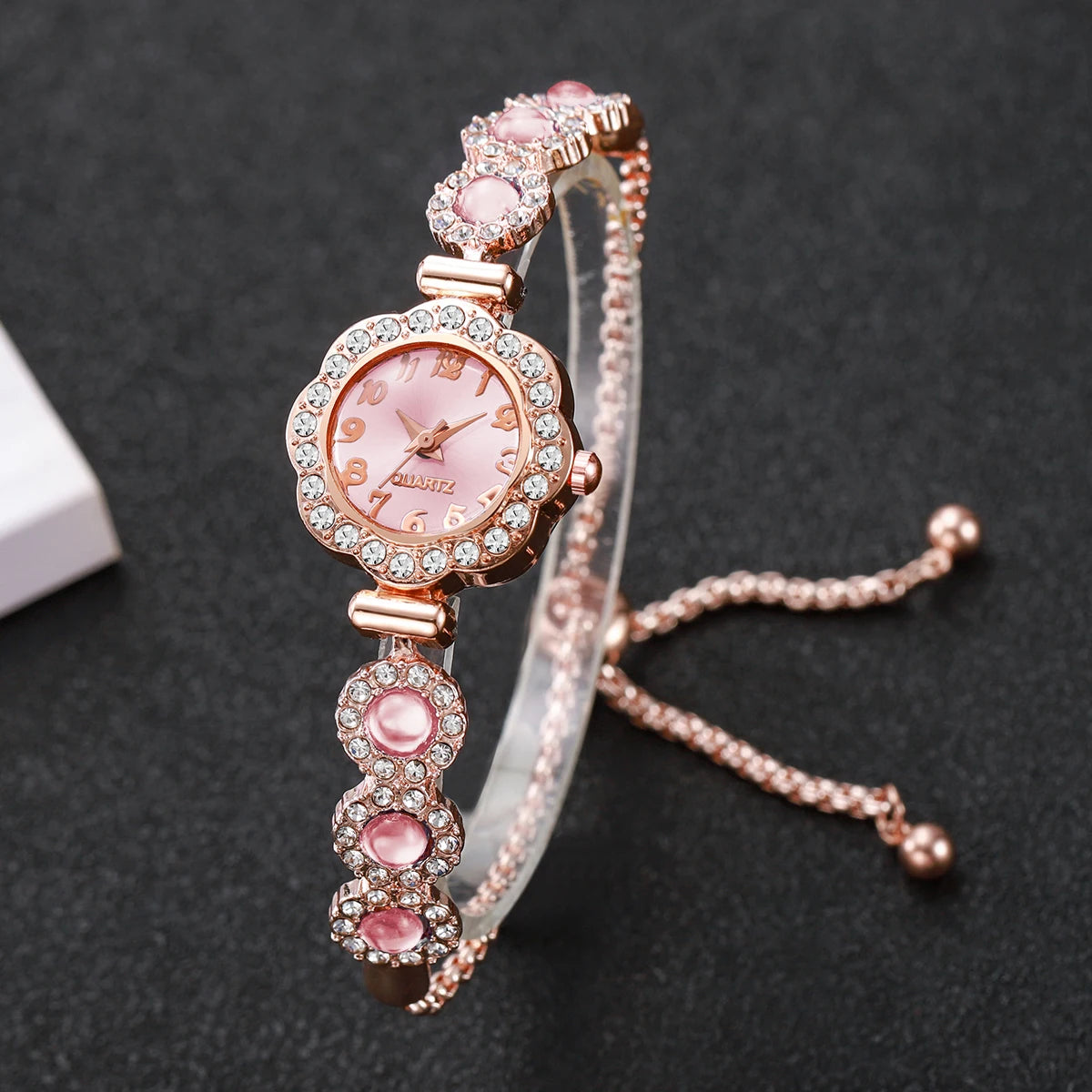 Elegant Rhinestone Bracelet Strap Women Watches Fashion