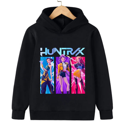 KPop Demon Hunter Rumi Derpy Cartoon Girls Boy Hooded