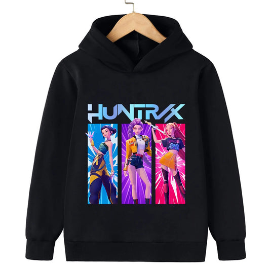 KPop Demon Hunter Rumi Derpy Cartoon Girls Boy Hooded