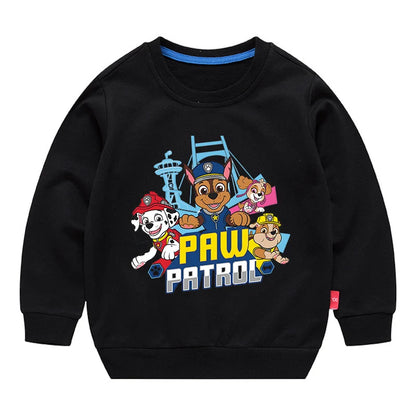 Paw Patrol Sweatshirt Cotton Kids Hoodies Cute Cartoon Crew