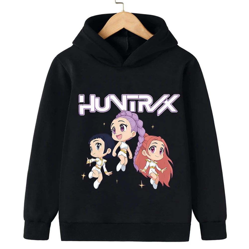 KPop Demon Hunter Rumi Derpy Cartoon Girls Boy Hooded