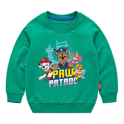 Paw Patrol Sweatshirt Cotton Kids Hoodies Cute Cartoon Crew