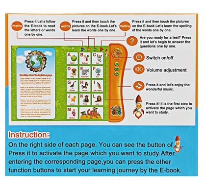 Interactive E-book Children ABC Smart Electronic Educational
