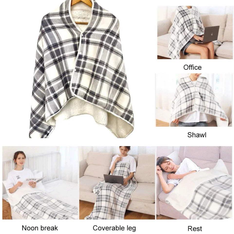 Electric Blanket Heat Settings Wearable Electric Warm Shawl