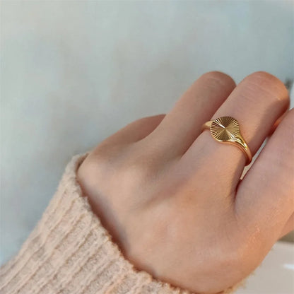 High Quality Wave Rings for Women Minimalist Dainty Rays
