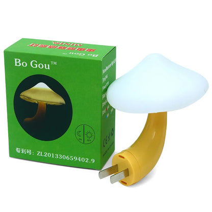 LED Night Lights Mushroom Shape Automatic Sensor Toilet