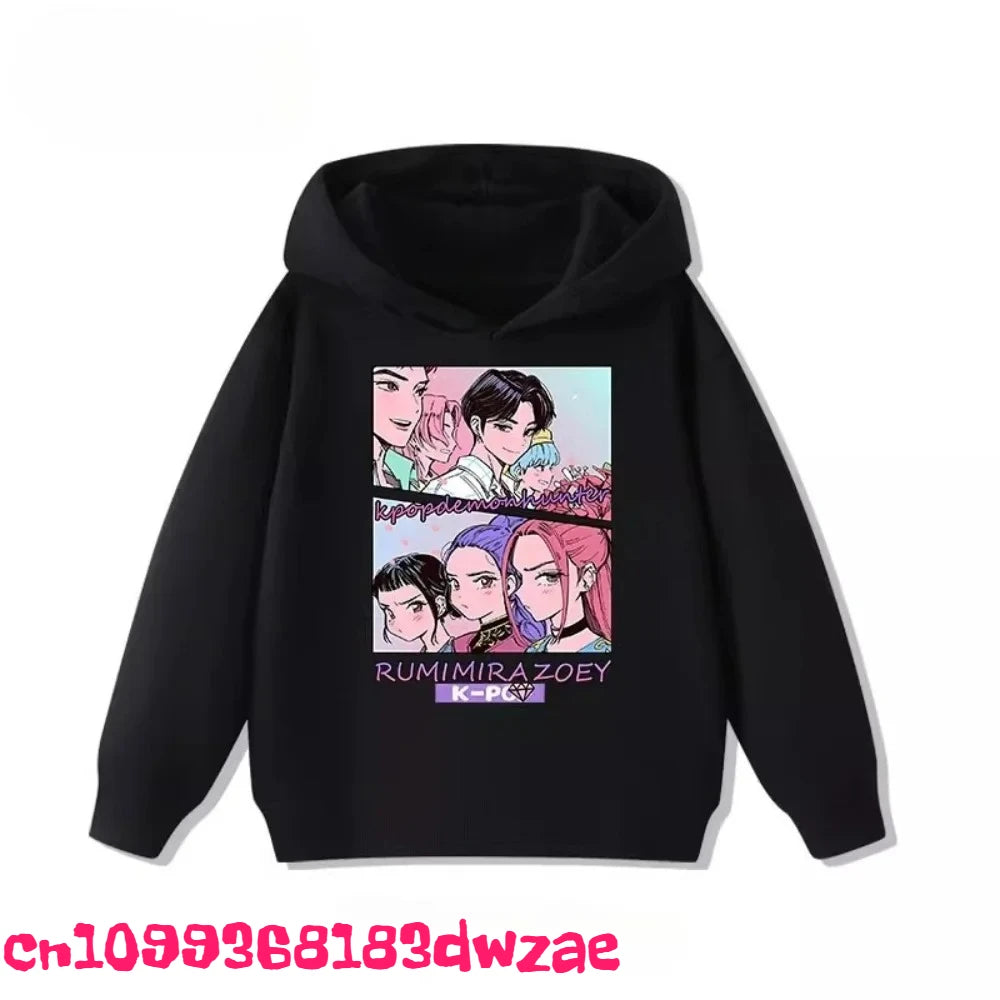 Korean Popular Kpop Demon Hunter Children's Sweatshirt Boys