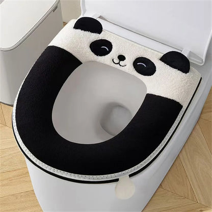 New autumn and winter home cartoon toilet cover plus