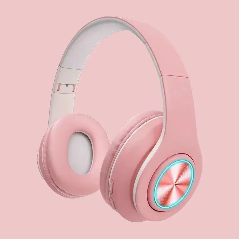Foldable Bluetooth Headsets  Wireless Headphones With Mic Stereo