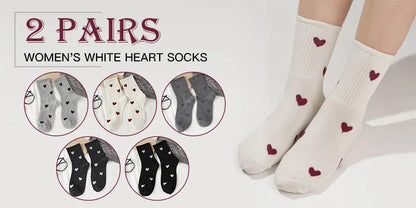 Woman Socks Autumn Winter Warm Breathable Sock Cute Heart