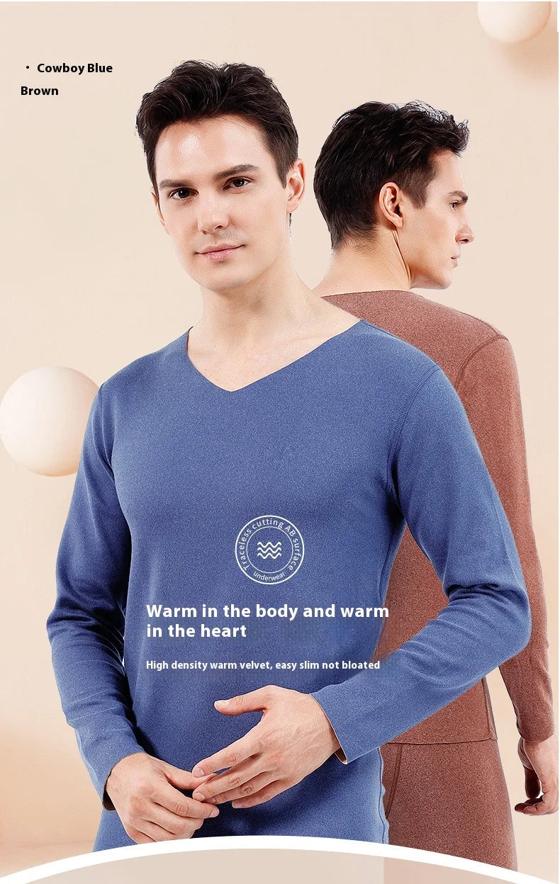 Men Double-Sided Non-marking Heating Thermal Underwear