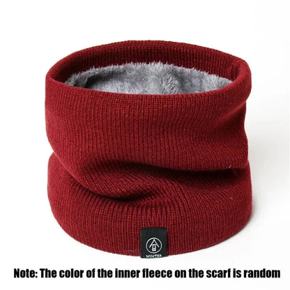 Fleece Neck Gaiter Windproof Warm Face Scarf for Men Women