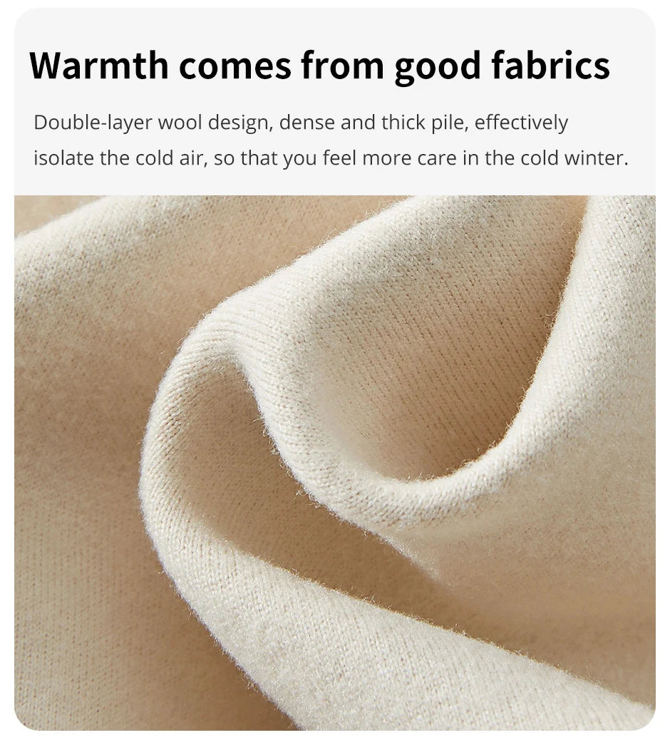 Man Winter Thermal Underwear Set Face Sanding Double Warmth