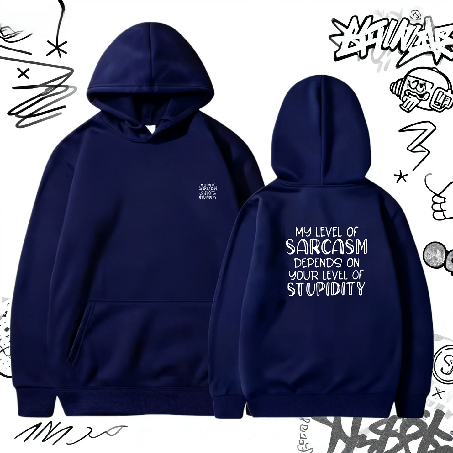 Men's New Long Sleeve Hooded Sweatshirt Fashion