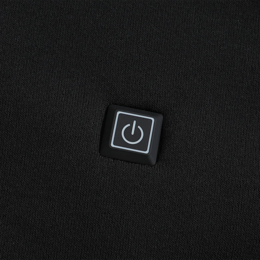 Mens USB Heated Jacket Winter Electric Heating Sweatshirt