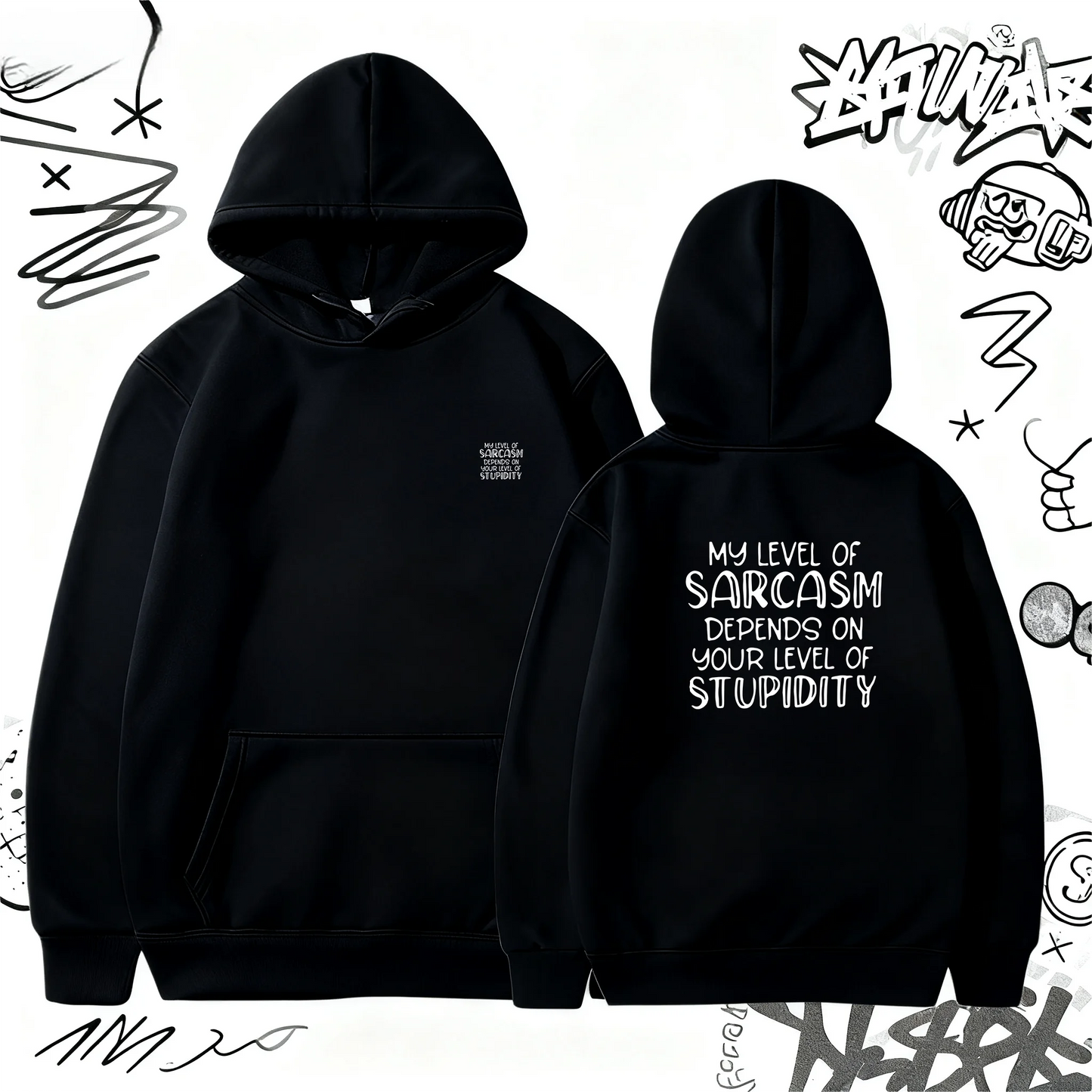 Men's New Long Sleeve Hooded Sweatshirt Fashion