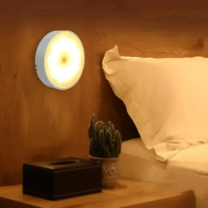 Motion Sensor LED Night Light USB Rechargeable Night Lamp