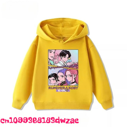 Korean Popular Kpop Demon Hunter Children's Sweatshirt Boys