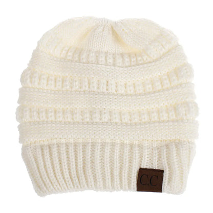 New Outdoor Warm Winter Woolen HatsAcrylic Open Horsetail