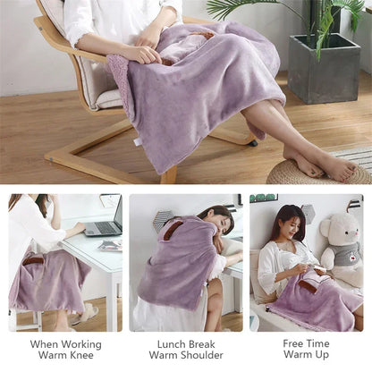 Electric Heater Blankets USB Powered Soft Thicker Warmer Winter