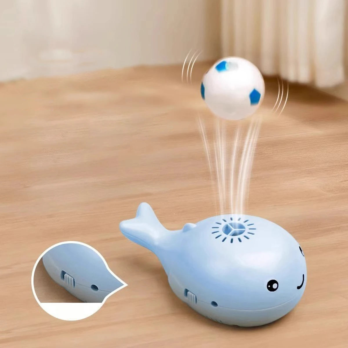 Cat Toys Electric Jet Floating Ball Cat Toy Whale Shaped