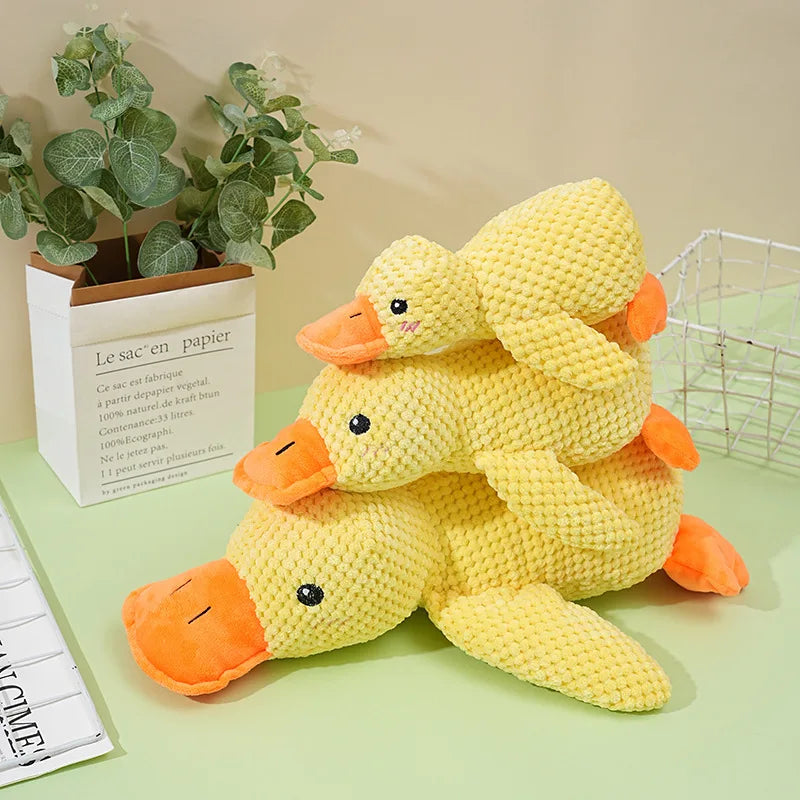 Plush Companion Sleeping Duck Dog Toys for Small Large