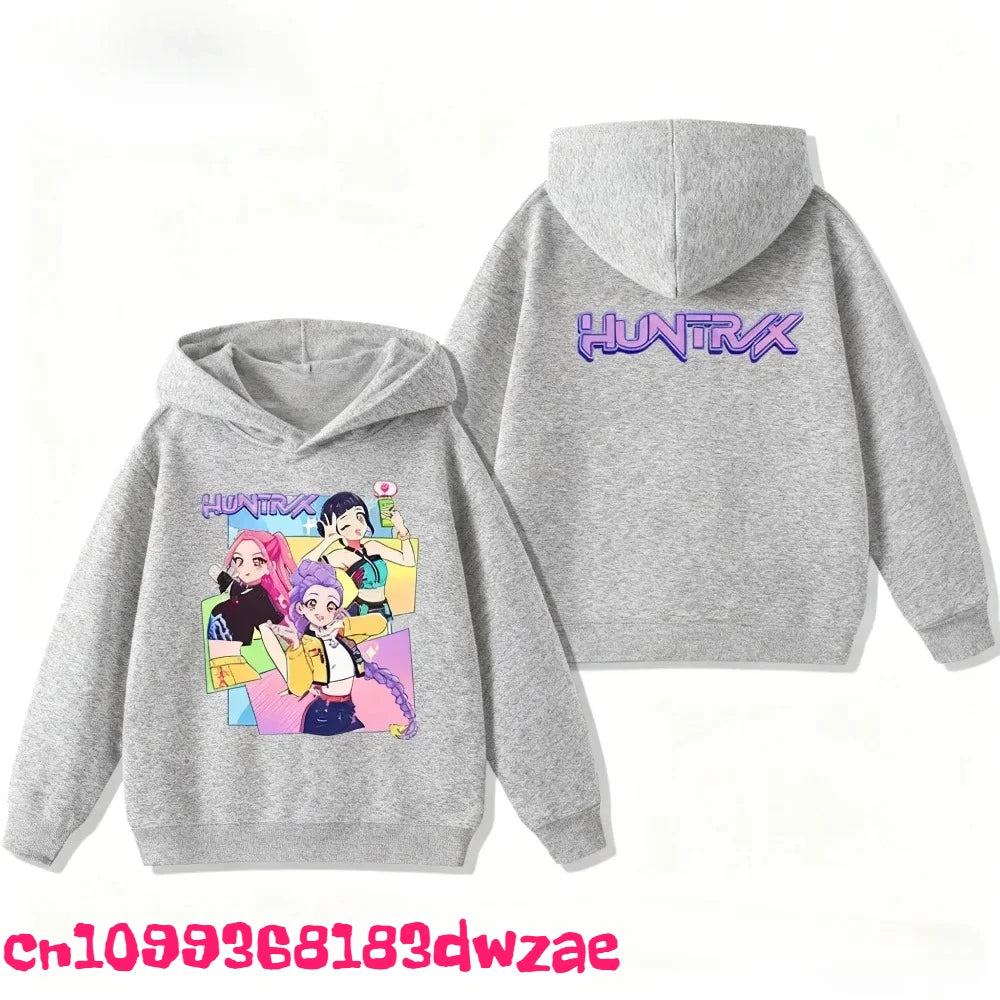 Korean Popular Kpop Demon Hunter Children's Sweatshirt Boys
