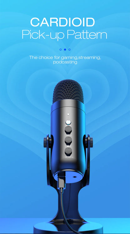 Haomuren USB Microphone for PC Mac Gaming Recording Stream