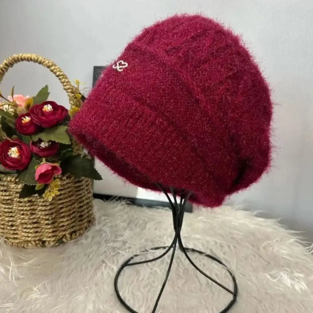 New Women Winter Hat Warm Ear Protection Knit Hats Thicken