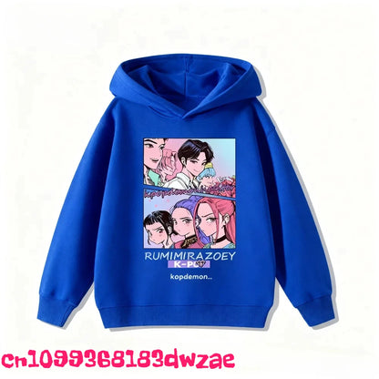 Korean Popular Kpop Demon Hunter Children's Sweatshirt Boys