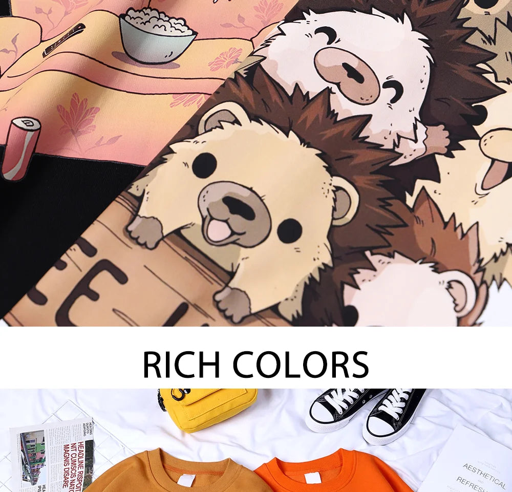 Planets In The Solar System Men Women Hoody Cartoon Crewneck