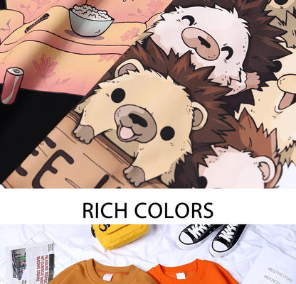 Planets In The Solar System Men Women Hoody Cartoon Crewneck