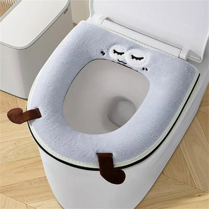 New autumn and winter home cartoon toilet cover plus