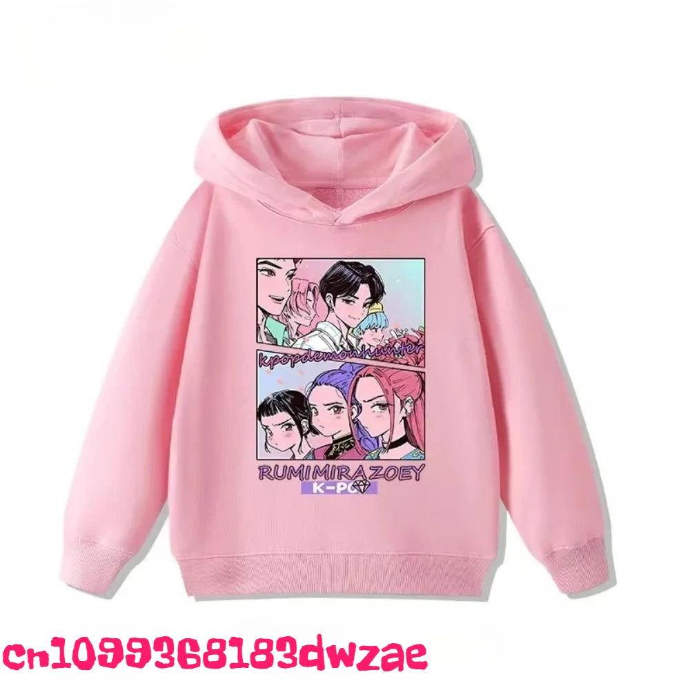 Korean Popular Kpop Demon Hunter Children's Sweatshirt Boys