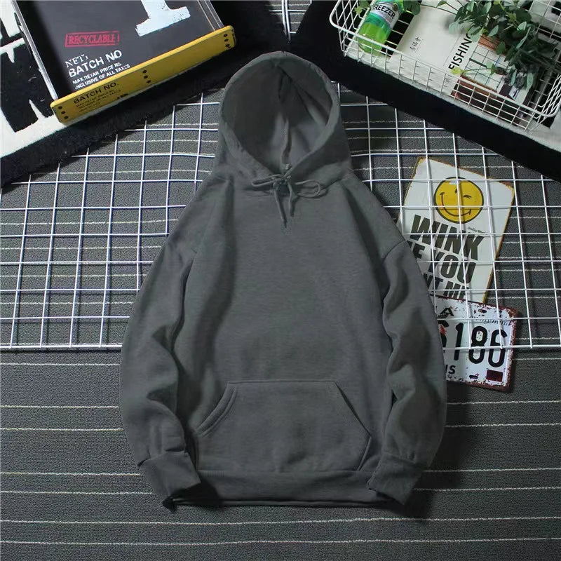 Blank Fleece Fashion Hoodies Men Pull Over Wholesale Hooded