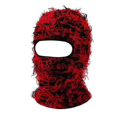 New Hip Hop Balaclava Distressed Knitted Caps Full Face Ski Mask