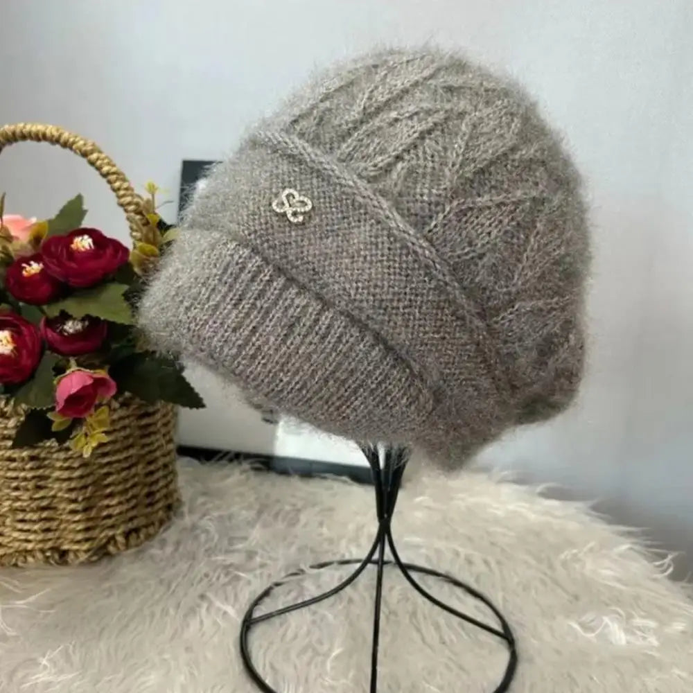 New Women Winter Hat Warm Ear Protection Knit Hats Thicken