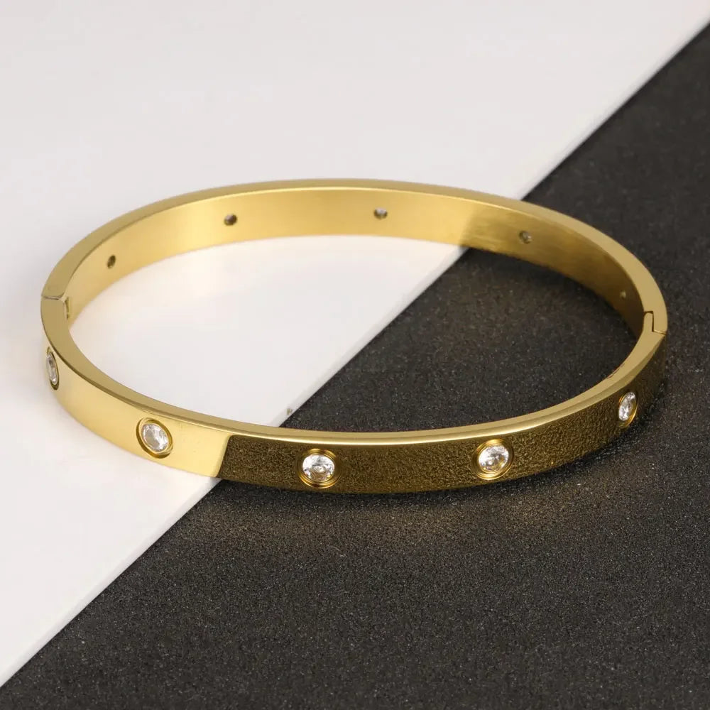 Stainless Steel Cuff Bracelets Bangles For Women Fashion